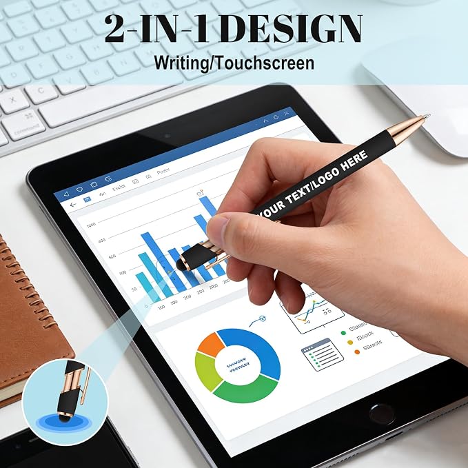 ENOMY Personalized Notebook Journal with 10 PC Pens Gifts Set Custom Notebook 240 Pages A5 Lined Journal for Men Women Hardcover Notebooks for Work College Graduation Gifts, Coffee