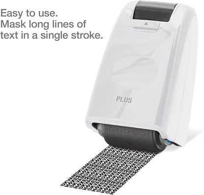 Guard Your ID Wide Stamp Roller for Identity Protection, White