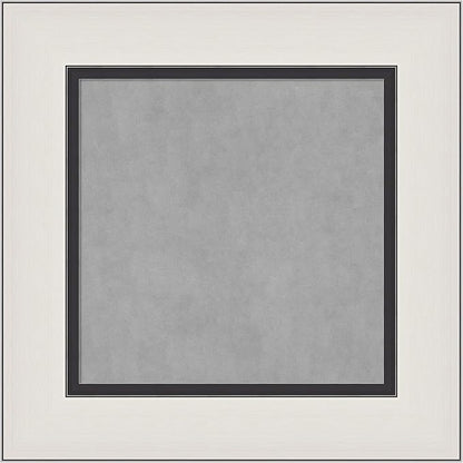 Amanti Art Silver Framed Magnetic Board 18x18 X-Small Vision Board for use with Magnets, 100% Metal Sheet to Display Items as Office Decor or for Home Organization in mudroom, Kitchen or Kids Room
