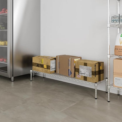 Regal Altair 14" Deep x 54" Wide x 8" Height 1-Tier Wire Shelving Kit | NSF Commercial Storage Rack Unit