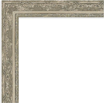 Amanti Art Silver Framed Magnetic Board 28x28 Medium Vision Board for use with Magnets, 100% Metal Sheet to Display Items as Office Decor or for Home Organization in mudroom, Kitchen or Kids Room