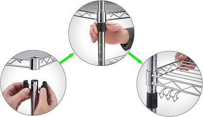 Regal Altair 24" Deep x 36" Wide x 74" Height Wire Shelving Kit | 5-Tier | NSF Commercial Storage Rack Unit