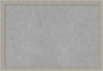 Amanti Art Grey Framed Magnetic Board 18x26 Medium Vision Board for use with Magnets, 100% Metal Sheet to Display Items as Office Decor or for Home Organization in mudroom, Kitchen or Kids Room