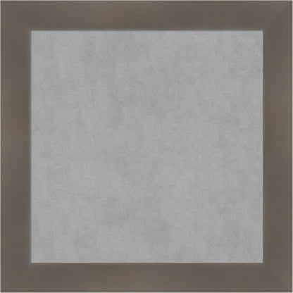Amanti Art Grey Framed Magnetic Board 14x14 X-Small Vision Board for use with Magnets, 100% Metal Sheet to Display Items as Office Decor or for Home Organization in mudroom, Kitchen or Kids Room