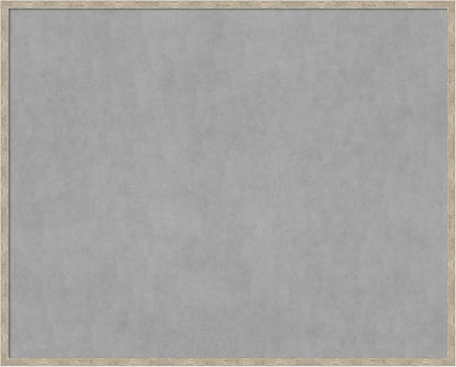 Amanti Art Silver Framed Magnetic Board 33x41 X-Large Vision Board for use with Magnets, 100% Metal Sheet to Display Items as Office Decor or for Home Organization in mudroom, Kitchen or Kids Room