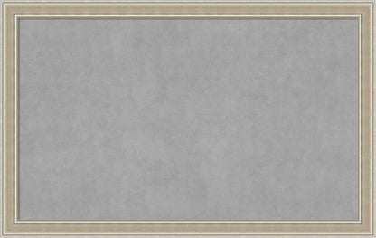 Amanti Art Silver Framed Magnetic Board 28x44 Large Vision Board for use with Magnets, 100% Metal Sheet to Display Items as Office Decor or for Home Organization in mudroom, Kitchen or Kids Room