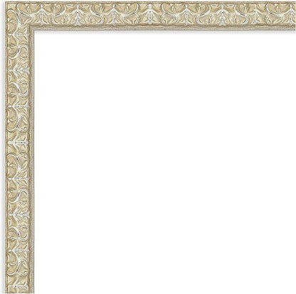 Amanti Art Silver Framed Magnetic Board 26x38 Large Vision Board for use with Magnets, 100% Metal Sheet to Display Items as Office Decor or for Home Organization in mudroom, Kitchen or Kids Room