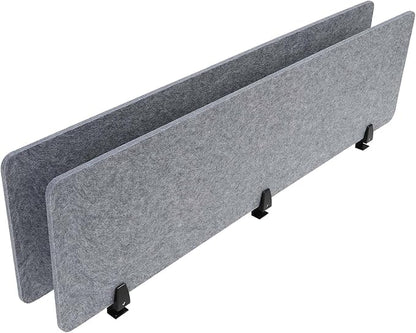 Desk Divider Mounted Privacy Panel, 2Pcs Privacy Panels for Classrooms, Libraries, Business Counters (Grey, 60 x 16 in)