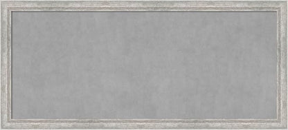 Amanti Art Silver Framed Magnetic Board 23x51 Oversize Vision Board for use with Magnets, 100% Metal Sheet to Display Items as Office Decor or for Home Organization in mudroom, Kitchen or Kids Room
