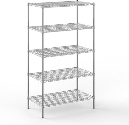 Regal Altair 24" Deep x 42" Wide x 74" Height Wire Shelving Kit | 5-Tier | NSF Commercial Storage Rack Unit