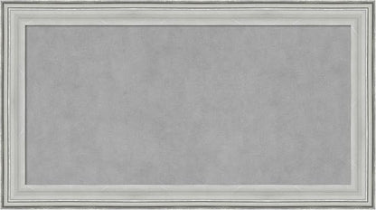 Amanti Art Silver Framed Magnetic Board 15x27 Small Vision Board for use with Magnets, 100% Metal Sheet to Display Items as Office Decor or for Home Organization in mudroom, Kitchen or Kids Room
