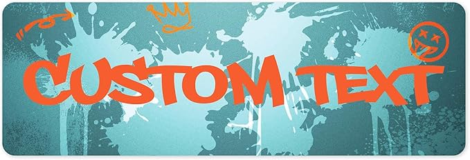 Custom Sign, Custom Street Sign, 11 Font Colors, 13 Font Styles, 4 Hole Options, 22 Sizes, 6x18 Inches, Rust Free DiBound, Fade Resistant, Made in USA by My Sign Center (Graffiti)