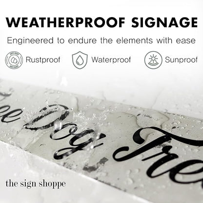 The Sign Shoppe Rustic Custom Metal Sign - Custom Sign for Indoor or Outdoor Use (Rustic Black, 15x15 inches)