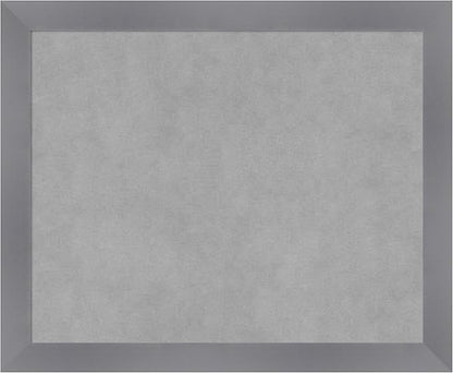 Amanti Art Grey Framed Magnetic Board 18x22 Small Vision Board for use with Magnets, 100% Metal Sheet to Display Items as Office Decor or for Home Organization in mudroom, Kitchen or Kids Room