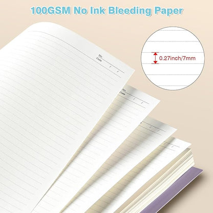 Spiral Notebook 8.5" x 11", 5 Subject Notebooks College Ruled with Dividers | 300 Pages 100GSM Thick Spiral Writing Journal for Women & Men, Large A4 Lined Journal Notebooks for Work, School Supplies