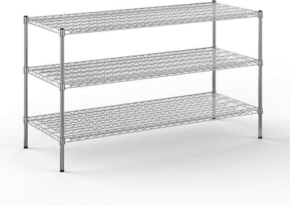Regal Altair 24" Deep x 60" Wide x 34" Height Wire Shelving Kit | 3-Tier | NSF Commercial Storage Rack Unit