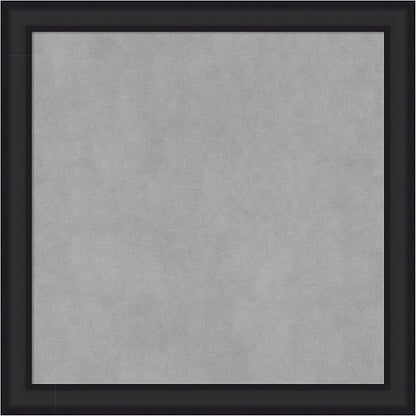 Amanti Art Black Framed Magnetic Board 23x23 Medium Vision Board for use with Magnets, 100% Metal Sheet to Display Items as Office Decor or for Home Organization in mudroom, Kitchen or Kids Room