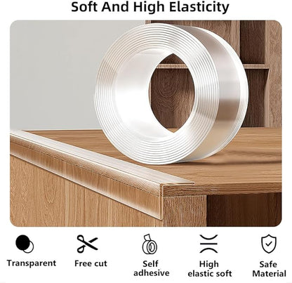 Baby Proofing Edge Protector for Baby 32.8ft Clear Edge Protector Strip Safety Corner Guards Child Proof Corner Bumper for Furniture