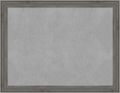 Amanti Art Grey Framed Magnetic Board 21x27 Medium Vision Board for use with Magnets, 100% Metal Sheet to Display Items as Office Decor or for Home Organization in mudroom, Kitchen or Kids Room