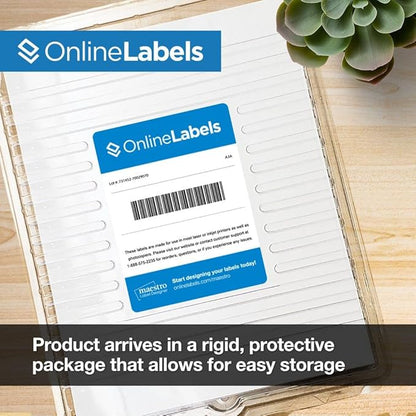 4 x 2 Rectangle Mailing Labels - Permanent, White Matte - Address, Shipping, Gift - Pack of 20,000-2,000 Sheets - Inkjet/Laser Printers - Online Labels