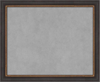 Amanti Art Black Framed Magnetic Board 19x23 Small Vision Board for use with Magnets, 100% Metal Sheet to Display Items as Office Decor or for Home Organization in mudroom, Kitchen or Kids Room