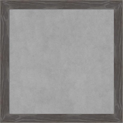 Amanti Art Grey Framed Magnetic Board 23x23 Medium Vision Board for use with Magnets, 100% Metal Sheet to Display Items as Office Decor or for Home Organization in mudroom, Kitchen or Kids Room
