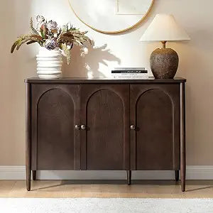 47" Arched Sideboard Buffet Cabinet with Storage, Auburn
