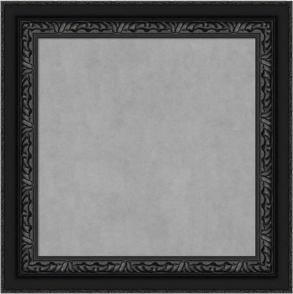 Amanti Art Black Framed Magnetic Board 16x16 X-Small Vision Board for use with Magnets, 100% Metal Sheet to Display Items as Office Decor or for Home Organization in mudroom, Kitchen or Kids Room