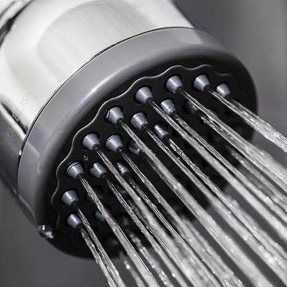 AquaBliss SF220 Multi-Stage Shower Filter w/Replaceable Cartridge - TurboSpa 3 Inch High Pressure Shower Head w/Flow Restrictor - w/ 3 AquaBliss SFC220 Replacement Multi-Stage Shower Filter Cartridge