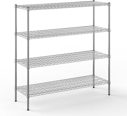 Regal Altair 18" Deep x 54" Wide x 54" Height Wire Shelving Kit | 4-Tier | NSF Commercial Storage Rack Unit