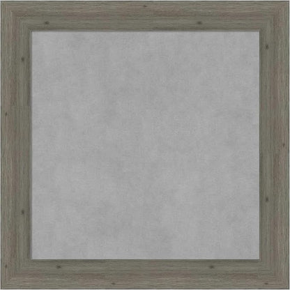 Amanti Art Grey Framed Magnetic Board 25x25 Medium Vision Board for use with Magnets, 100% Metal Sheet to Display Items as Office Decor or for Home Organization in mudroom, Kitchen or Kids Room