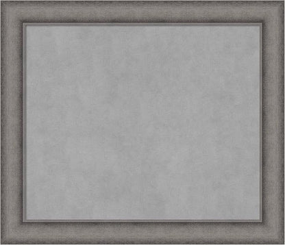 Amanti Art Grey Framed Magnetic Board 24x28 Medium Vision Board for use with Magnets, 100% Metal Sheet to Display Items as Office Decor or for Home Organization in mudroom, Kitchen or Kids Room