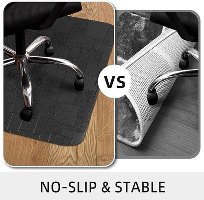 Office Chair Mat for Hard Floor, 63x51 inches Large Computer Chair Mat, Multi-Purpose Desk Floor Protector for Work, Home, Gaming