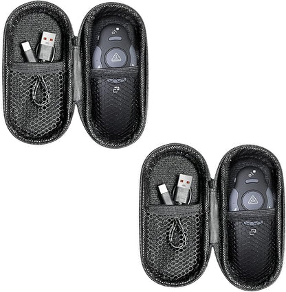[2 Units] Presentation Clicker with 2 Cases Storage: PowerPoint Wireless Presenter Remote: USB Type C Rechargeable Red Laser Pointer Clickers Computer Project Mac PPT Slideshow Google Slide Advancer