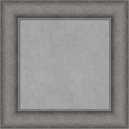 Amanti Art Grey Framed Magnetic Board 16x16 X-Small Vision Board for use with Magnets, 100% Metal Sheet to Display Items as Office Decor or for Home Organization in mudroom, Kitchen or Kids Room