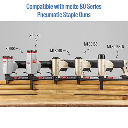 meite 21 Gauge 1/2-inch Crown Upholstery Staples, 304 Stainless Steel with 1/2-inch Leg Length, Heavy Duty Staples for Staple Gun MT8016 (10 Boxes)