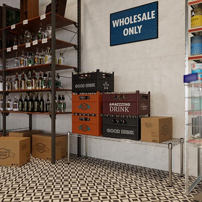 Regal Altair 14" Deep x 48" Wide x 14" Height Wire Shelving Kit | 1-Tier | NSF Commercial Storage Rack Unit