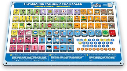 Weather-Proof Aluminum School Playground Communication Board for Autism - Outdoor Inclusive Communication Aid, Lightweight & Durable for Autism & Inclusive Play