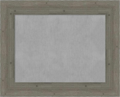 Amanti Art Grey Framed Magnetic Board 25x31 Medium Vision Board for use with Magnets, 100% Metal Sheet to Display Items as Office Decor or for Home Organization in mudroom, Kitchen or Kids Room