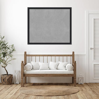 Amanti Art Black Framed Magnetic Board 43x51 Oversize Vision Board for use with Magnets, 100% Metal Sheet to Display Items as Office Decor or for Home Organization in mudroom, Kitchen or Kids Room
