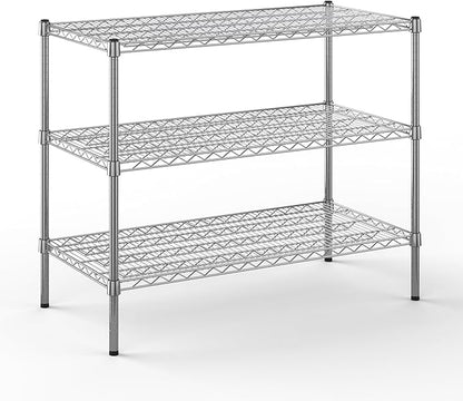 Regal Altair 24" Deep x 42" Wide x 34" Height Wire Shelving Kit | 3-Tier | NSF Commercial Storage Rack Unit