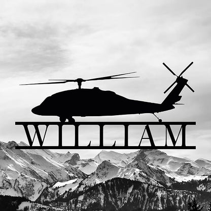 Personalized Metal Airplane Wall Art, Airplane Name Sign, Customized Pilot Name Sign, Airplane Hangar Sign Decor, Aviation Home Office Decor, Large Outdoor Decor, Pilot Gifts, Aircraft Lovers Gift