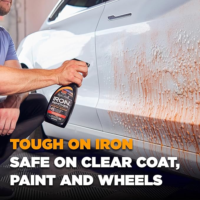 Stoner Car Care 92104-4PK Iron Remover & Wheel Cleaner – Odorless Iron Fallout & Brake Dust Remover for Paint, Wheels & Glass – pH Balanced Rust Decontaminant – Color Indicator – 22 fl oz (Pack of 4)