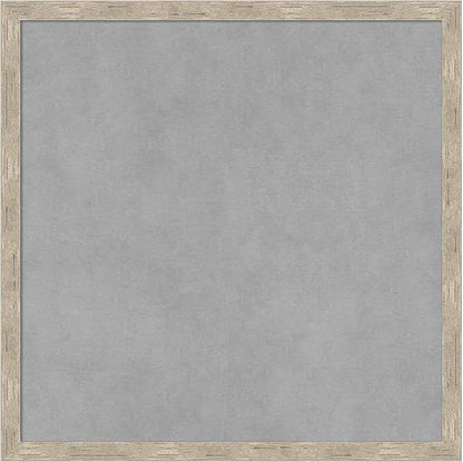 Amanti Art Silver Framed Magnetic Board 17x17 Small Vision Board for use with Magnets, 100% Metal Sheet to Display Items as Office Decor or for Home Organization in mudroom, Kitchen or Kids Room