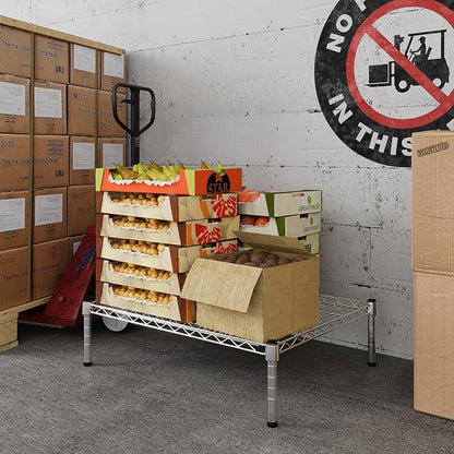 Regal Altair 24" Deep x 30" Wide x 8" Height Wire Shelving Kit | 1-Tier | NSF Commercial Storage Rack Unit