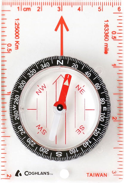 Coghlan’s Outdoor Compasses – Lightweight, Durable Navigation Tools for Hiking, Camping, Orienteering & Survival with Map, Wrist, Lensatic, LED, and Carabiner Options