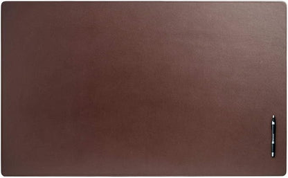 Dacasso Pad Without Side Rails Luxury Leather Blotter for Writing-Executive Desk Surface Protector, 38" x 24", Chocolate Brown