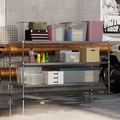 Regal Altair 24" Deep x 60" Wide x 34" Height Wire Shelving Kit | 3-Tier | NSF Commercial Storage Rack Unit
