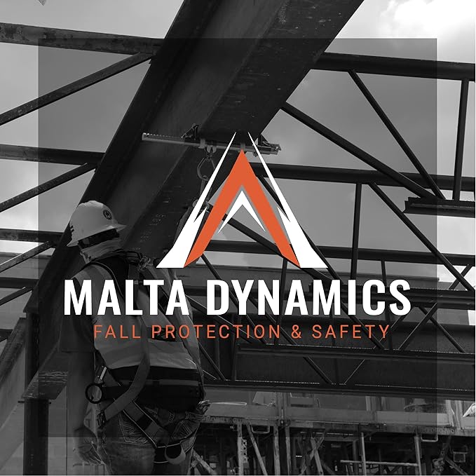 Malta Dynamics Warthog Safety Harness Fall Protection, Pass-Thru Leg Buckles, Full Body Harness - OSHA/ANSI Compliant