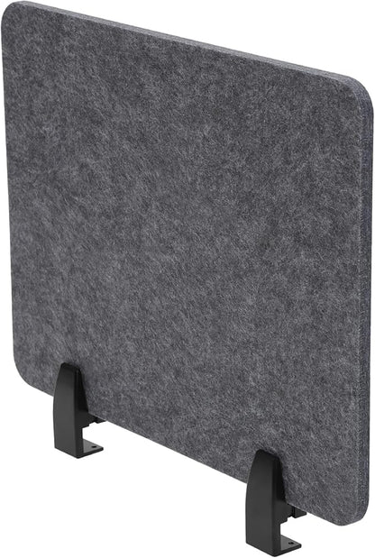ReFocus Raw Clamp-On Acoustic Desk Divider Mounted Privacy Panel Set – Reduce Noise & Visual Distractions for Office, Study (Anthracite Gray, 4× Panels (20.9"×16"))